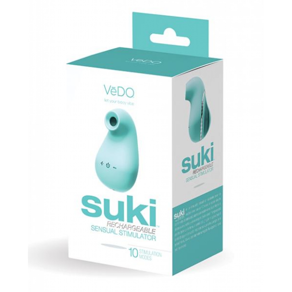 Vedo Suki Rechargeable Sonic Vibe Tease Me Turquoise - Vedo
