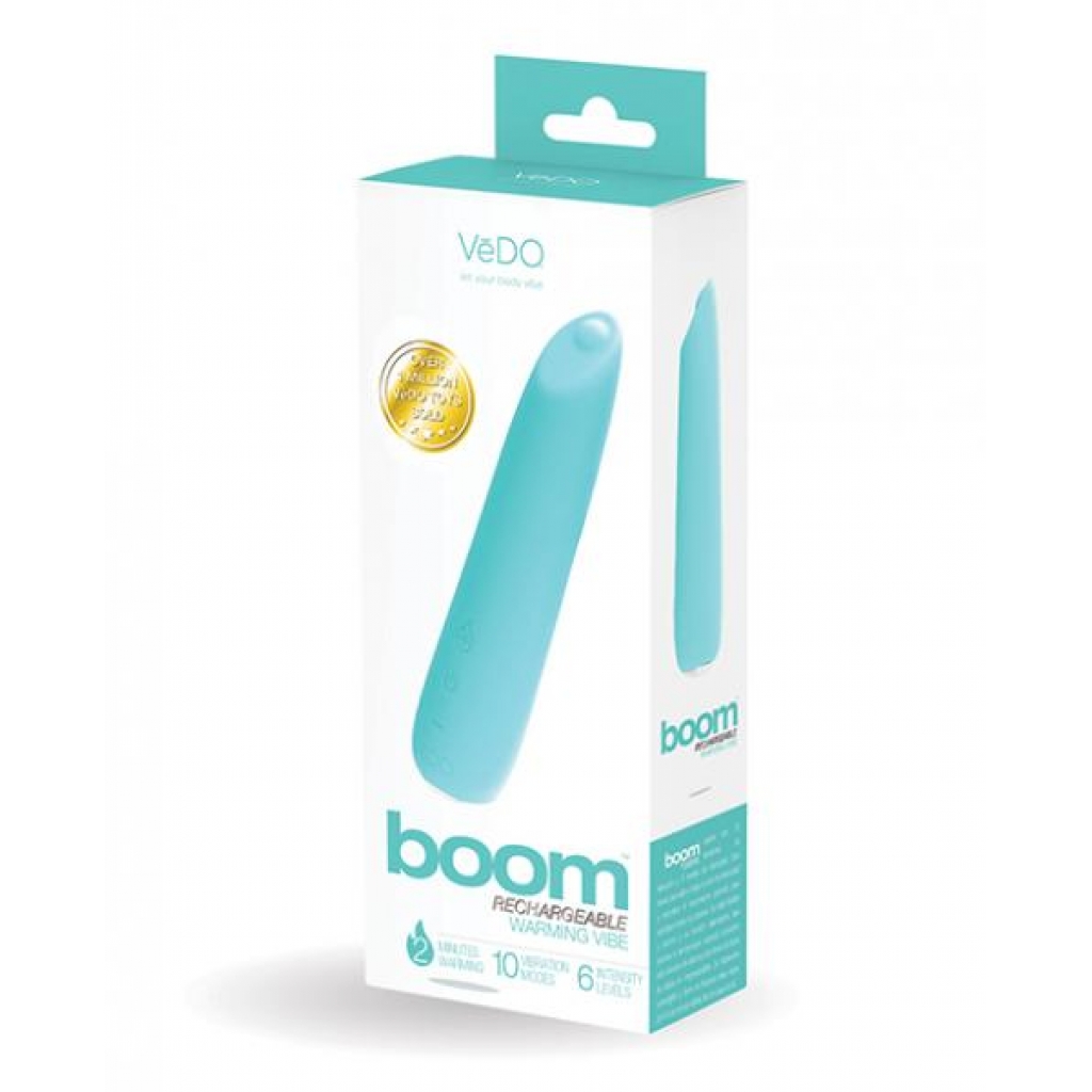 Vedo Boom Rechargeable Warming Vibe Tease Me Turquoise - Vedo