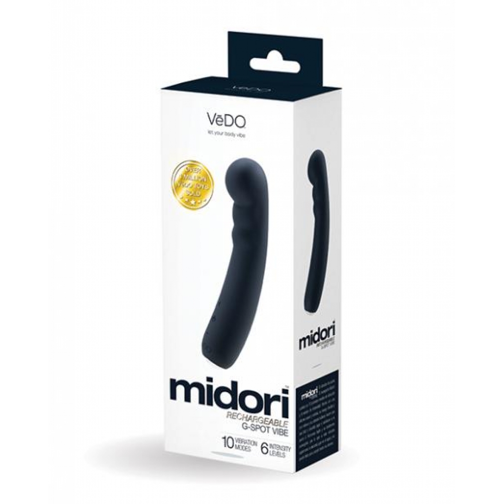 Vedo Midori Rechargeable Gspot Vibe Just Black - Vedo