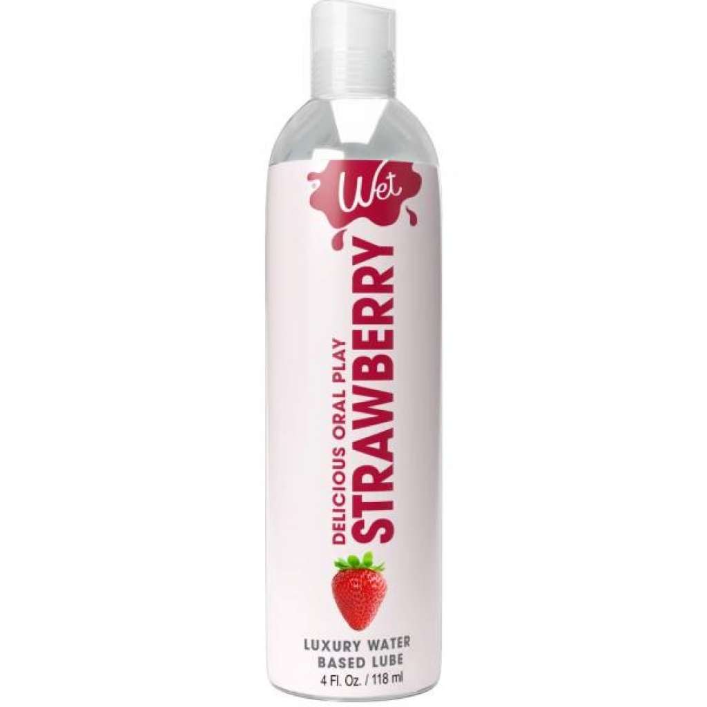 Wet Strawberry Oral 4 Oz - Wet Lube