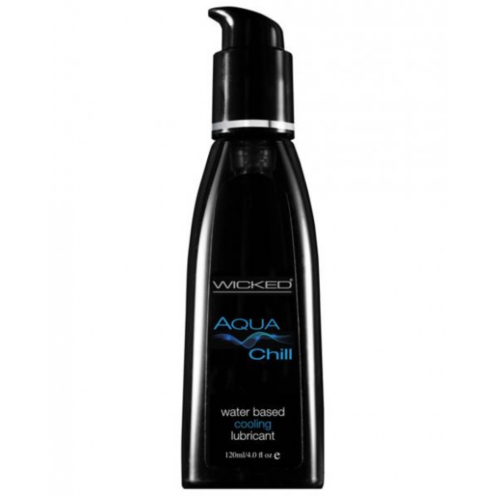 Wicked Aqua Chill Cooling Water Based Lubricant 4oz - Wicked Lubes