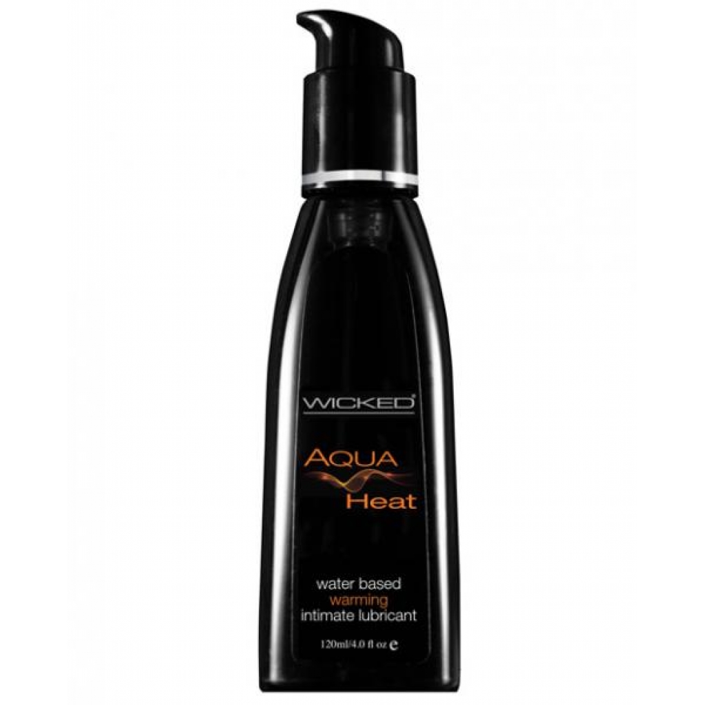 Wicked Aqua Heat Warming Water Based Lubricant 4oz - Wicked Sensual Care