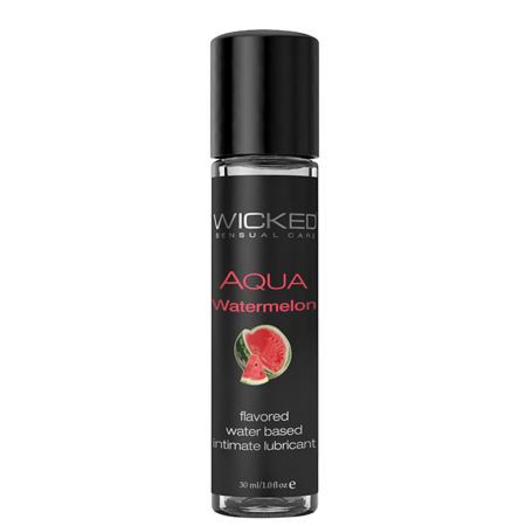 Wicked Aqua Water Based Lubricant Watermelon 1oz - Wicked Sensual Care