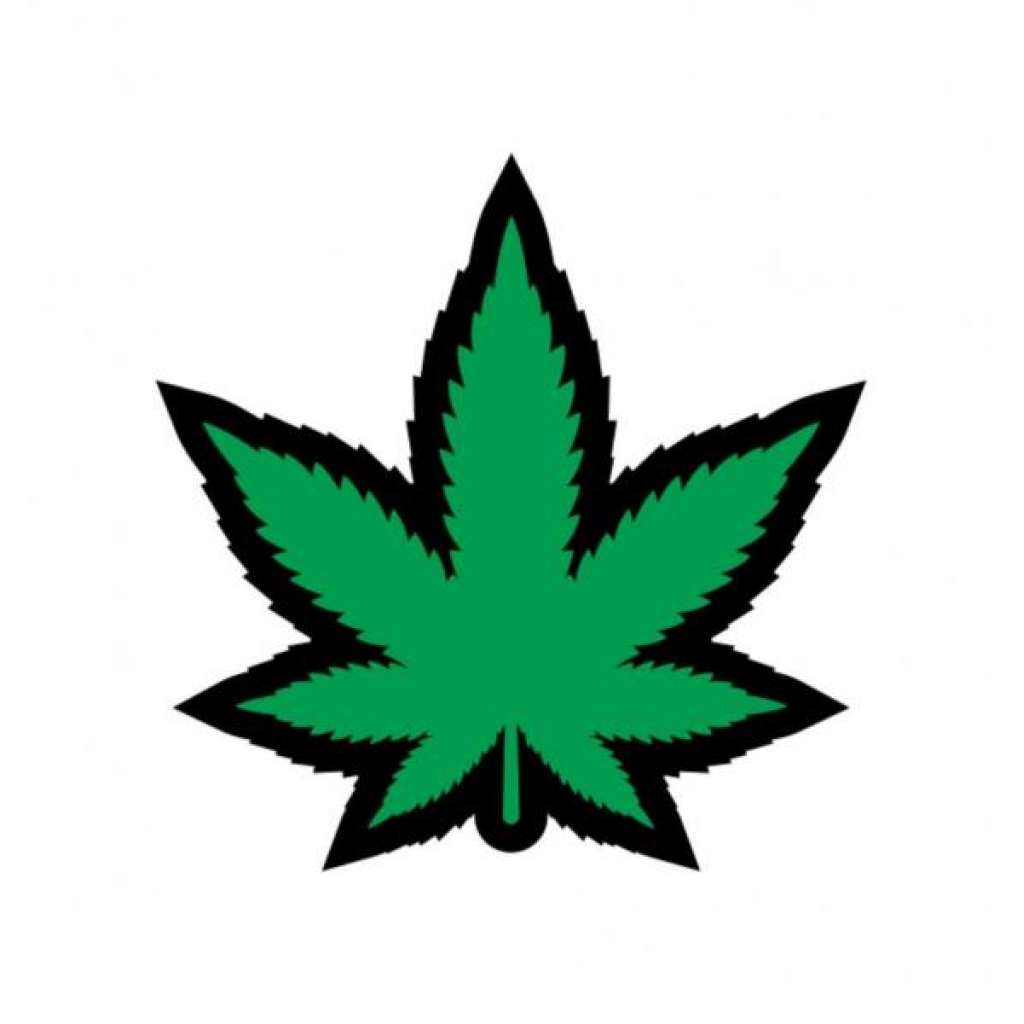 Green Marijuana Leaf Pin (net) - Wood Rocket