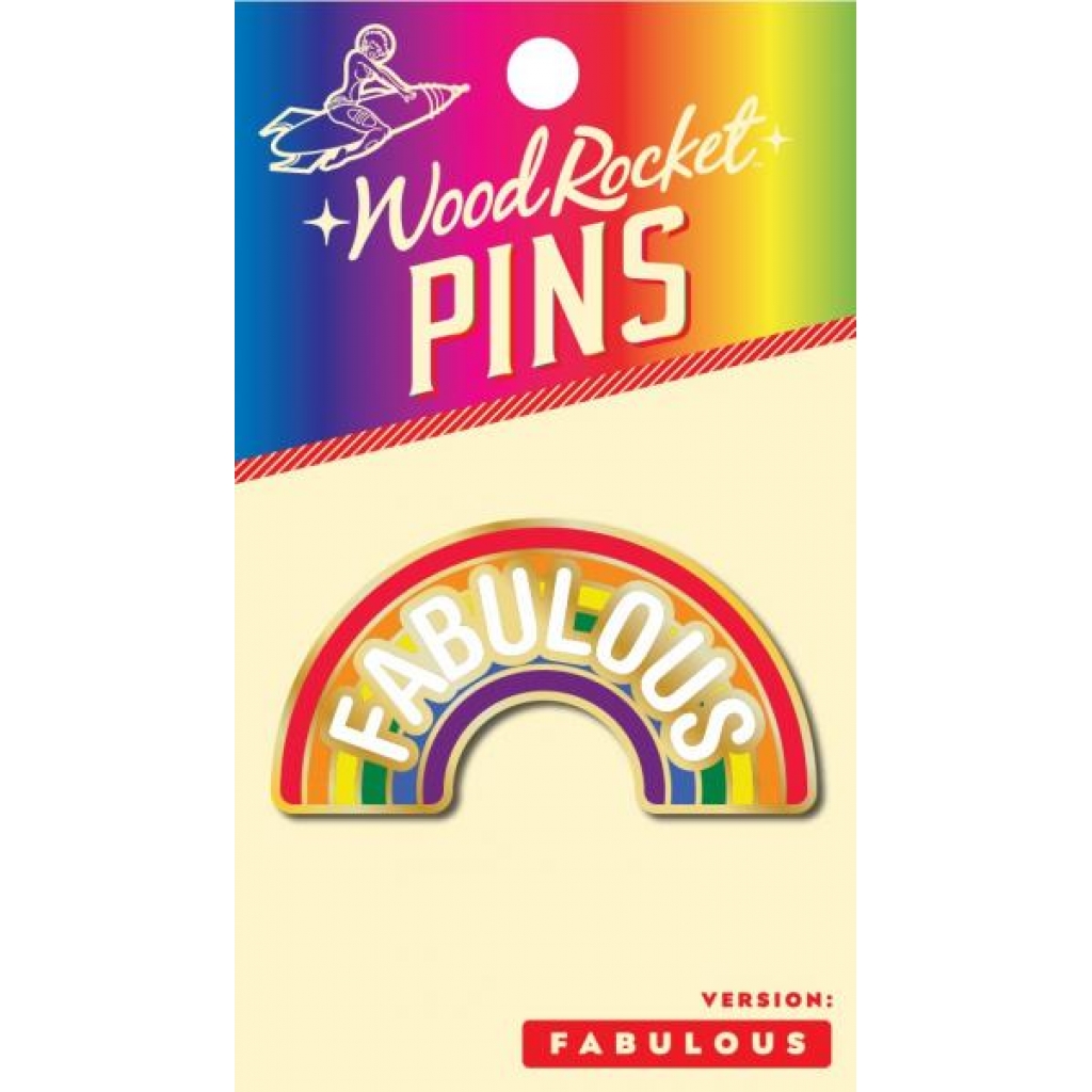 Fabulous Rainbow Pin (net) - Wood Rocket