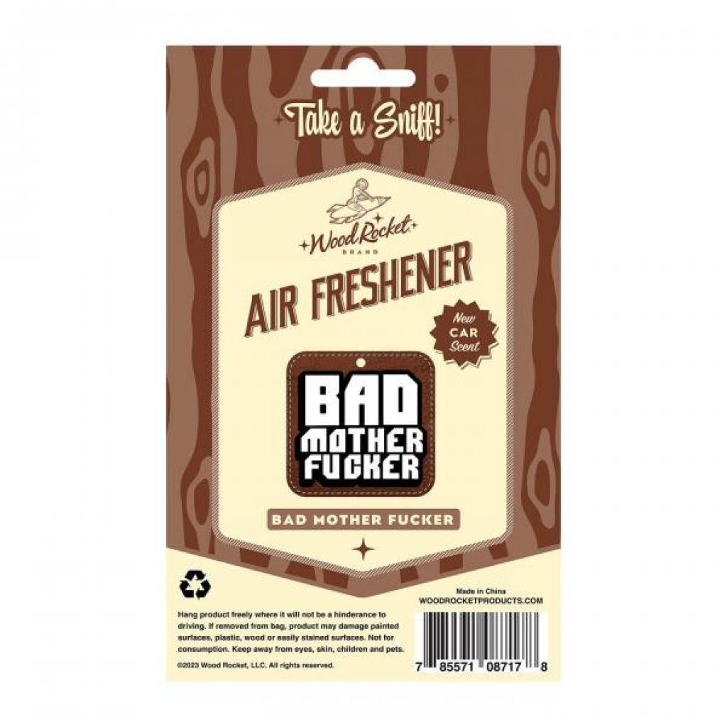 Bad Mother Fucker Air Freshener (net) - Wood Rocket