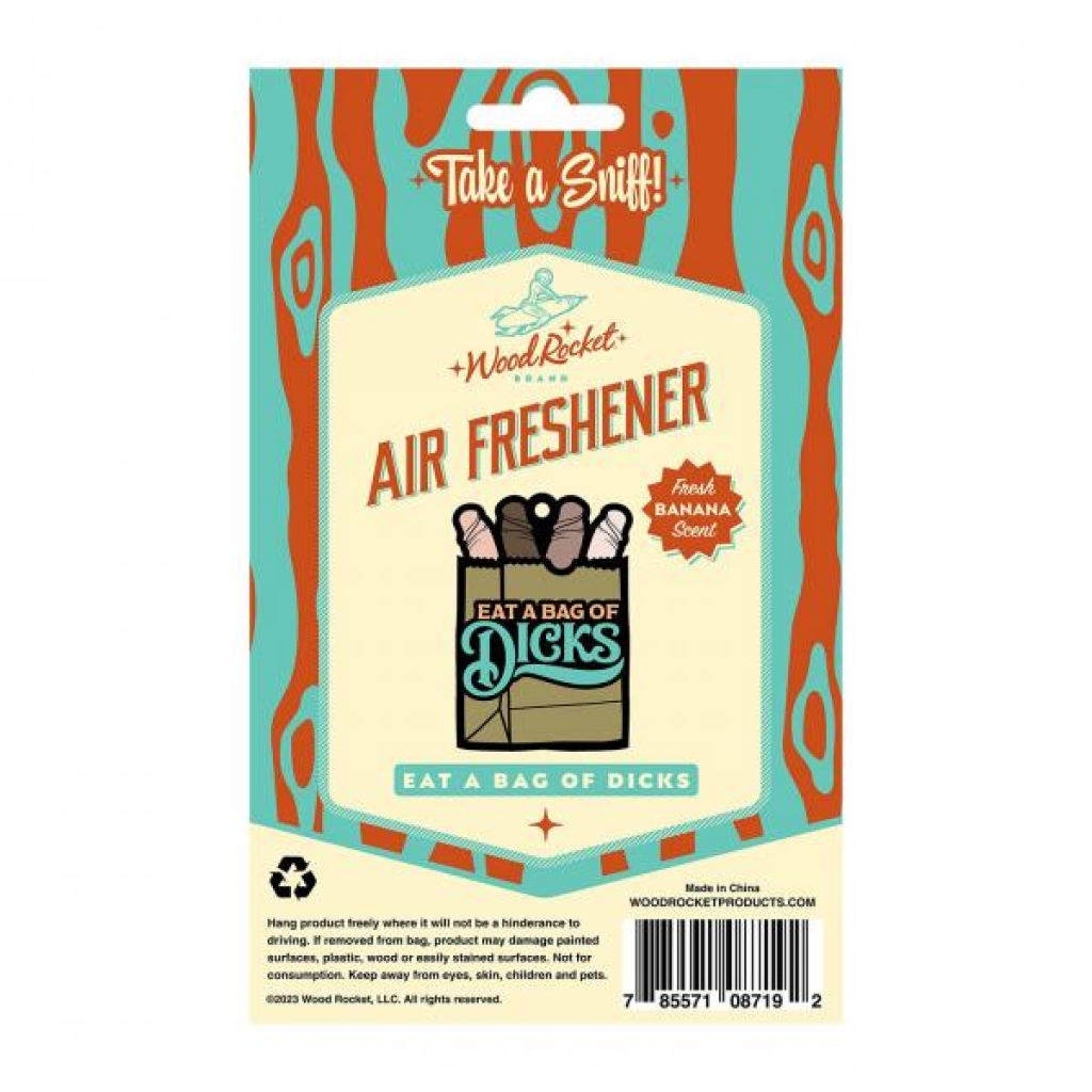 Bag Of Dicks Air Freshener (net) - Wood Rocket