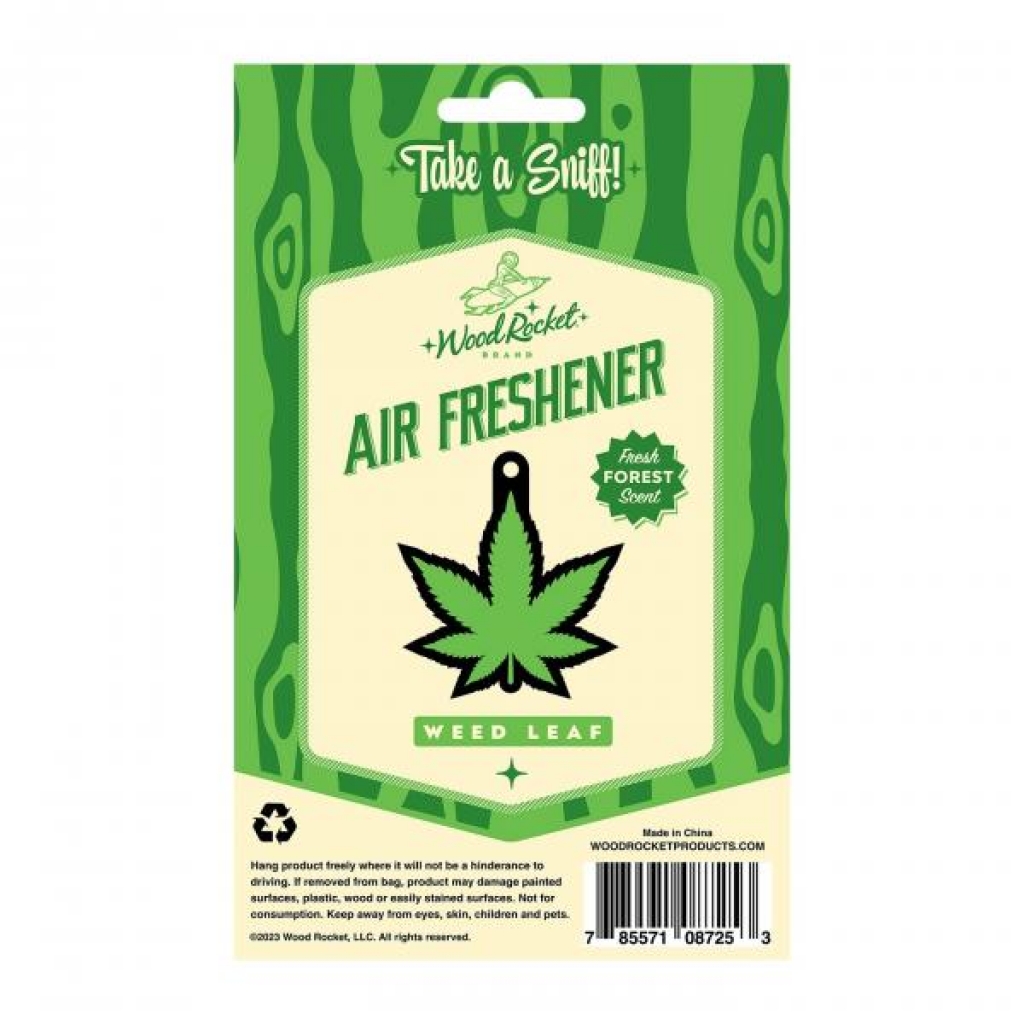 Green Leaf Air Freshener (net) - Wood Rocket