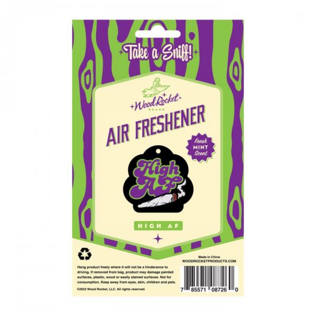 High Af Air Freshener (net) - Wood Rocket