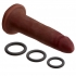 Cloud 9 Dual Density Real Touch 7 inches Dong without Balls Brown - Cloud 9 Novelties