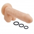 Pro Sensual Premium Silicone Dong Beige 9 inches with 3 C-Rings - Cloud 9 Novelties