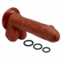 Pro Sensual Premium Silicone Dong Brown 9 inches with 3 C-Rings - Cloud 9 Novelties