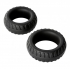 Cloud 9 Pro Rings Liquid Silicone Tires 2 Pack Black - Cloud 9 Novelties