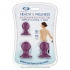 Cloud 9 Health & Wellness Nipple & Clitoral Massager Suction Set Plum - Cloud 9 Novelties