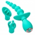 Cloud 9 Health & Wellness Anal Clitoral & Nipple Massager Kit Teal - Cloud 9 Novelties