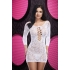 Lapdance Lace Off The Shoulder Mini Dress White O/s - X-gen Products