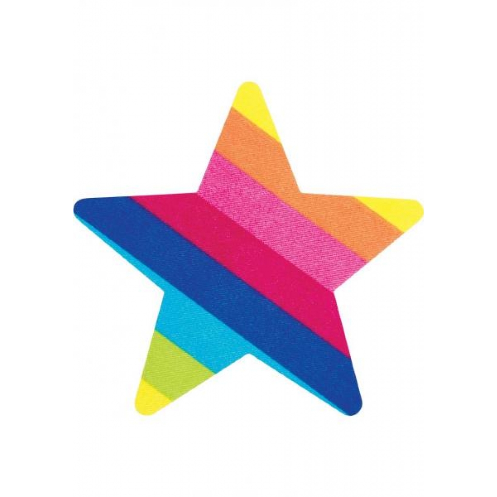 Pasties Rainbow Starz Star Shaped 2 Pairs - X-gen Products