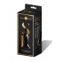Secret Kisses 4.5in Glass Plug Black & Gold - X-gen Products