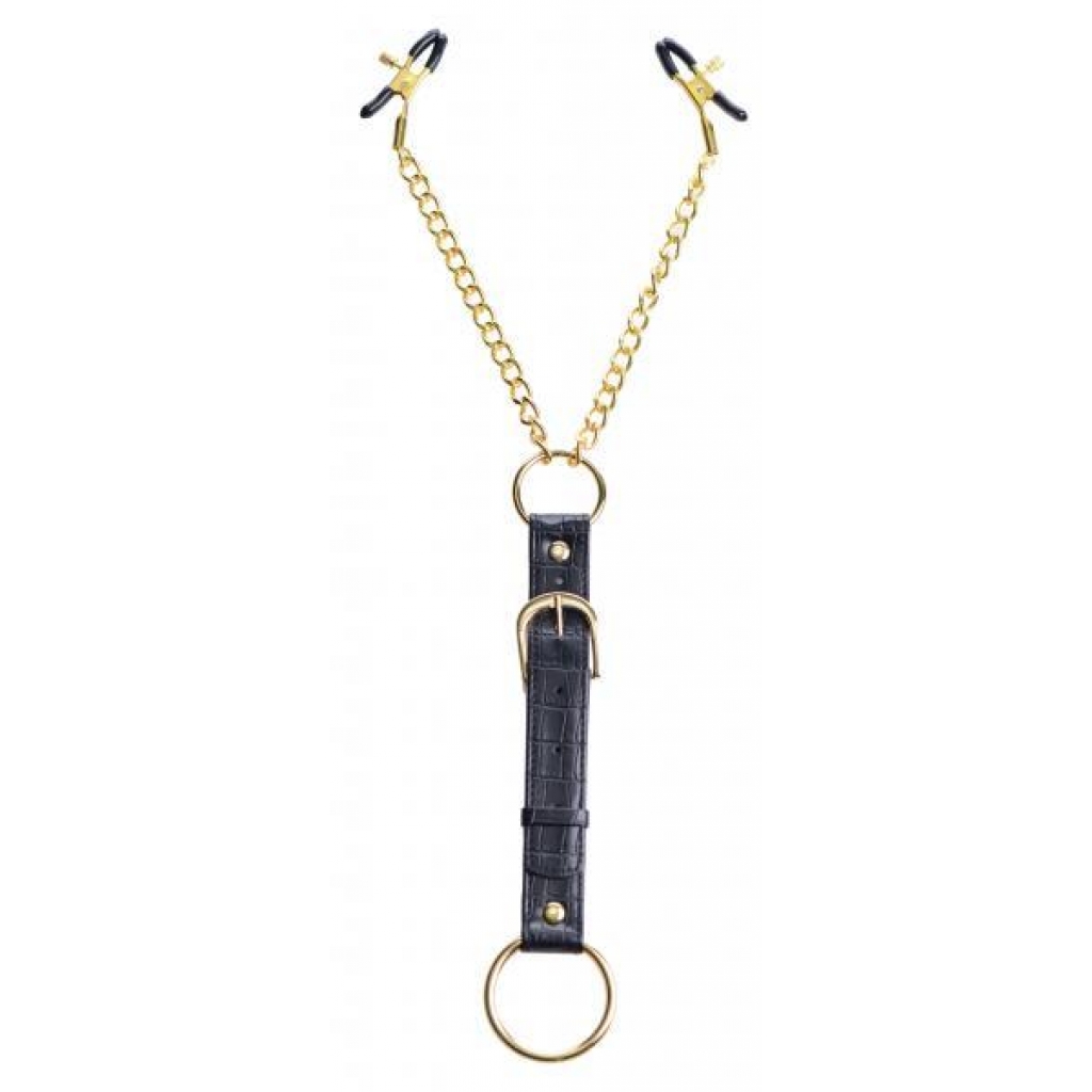 Penitentiary Nipple Clamps And Cock Ring Set - Xr Brands