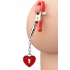 Charmed Heart Padlock Nipple Clamps - Xr Brands