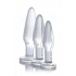 Prism Dosha 3 Piece Glass Anal Plug Kit - Xr Brands
