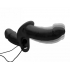 Power Pegger Silicone Vibrating Double Pleasure Dildo With Harness Black - Xr Brands