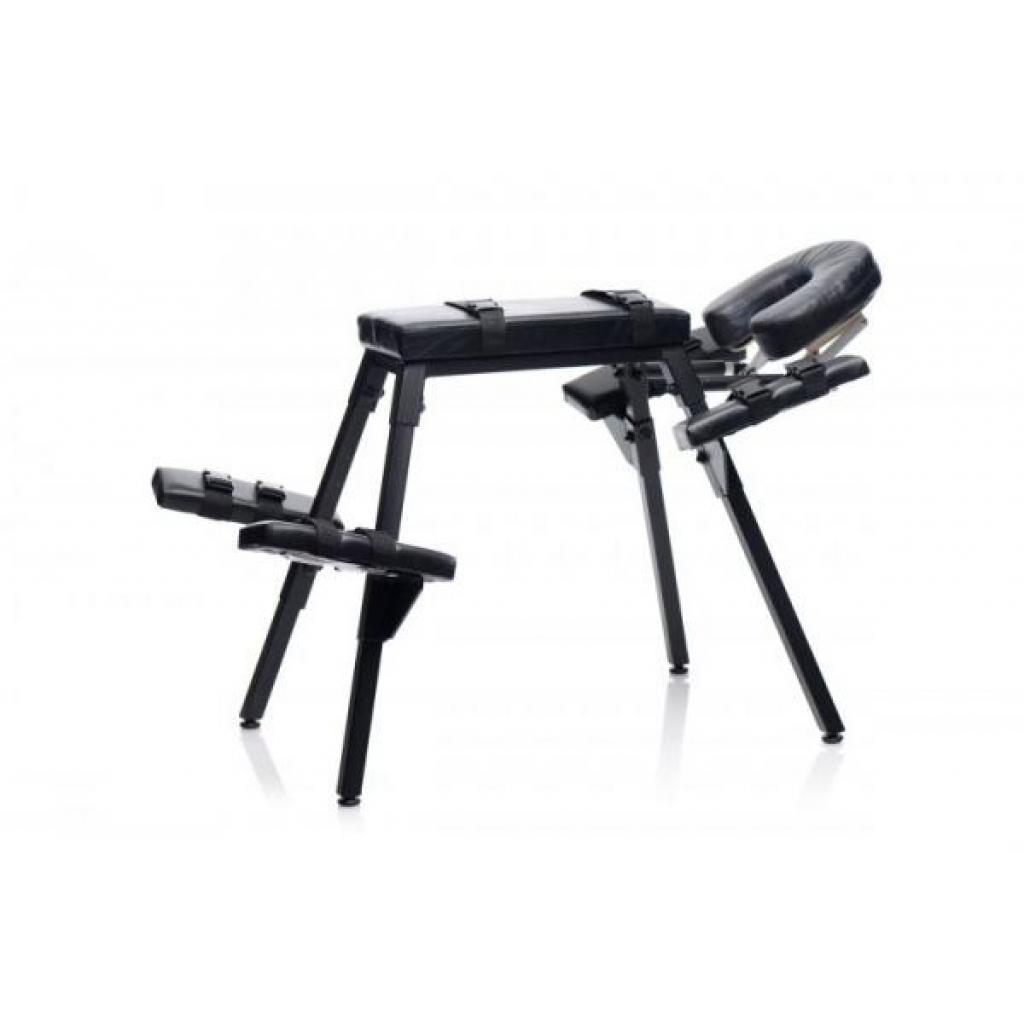Obedience Extreme Sex Bench With Restraint Straps Black - Xr Brands