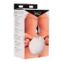 White Fluffy Bunny Tail Anal Plug - Xr Brands