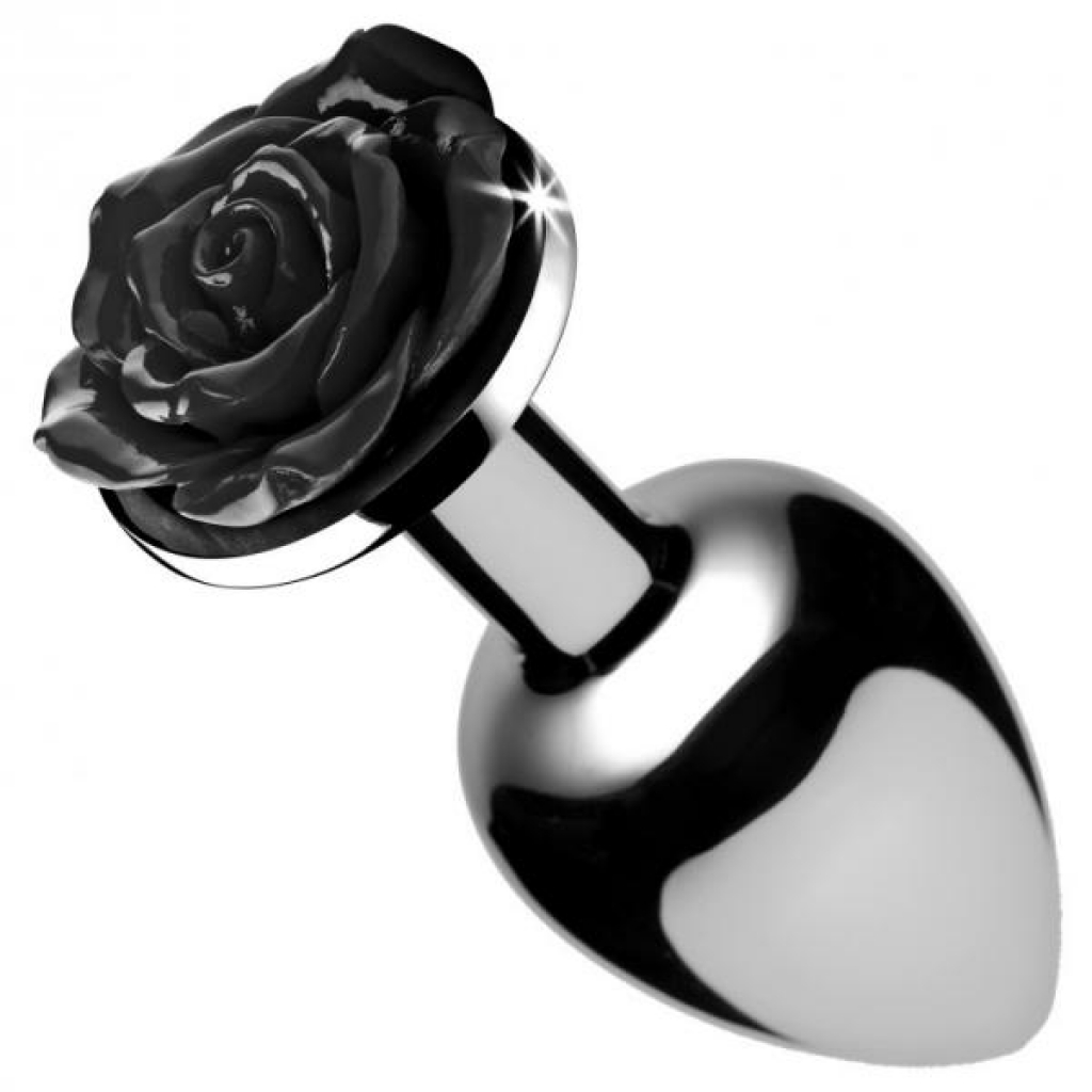 Booty Sparks Black Rose Butt Plug Small - Xr Brands