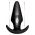 Kinetic Thumping 7X Large Anal Plug Black Thump It! - Xr Brands