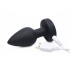 Booty Sparks Silicone LED Plug Vibrating Small Black - Xr Brands