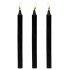 Master Series Dark Drippers Fetish Drip Candle Set Of 3 Black - Xr Brands
