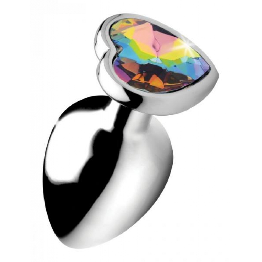 Booty Sparks Rainbow Prism Heart Anal Plug Large - Xr Brands