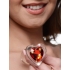 Booty Sparks Red Heart Glass Anal Plug Set - Xr Brands