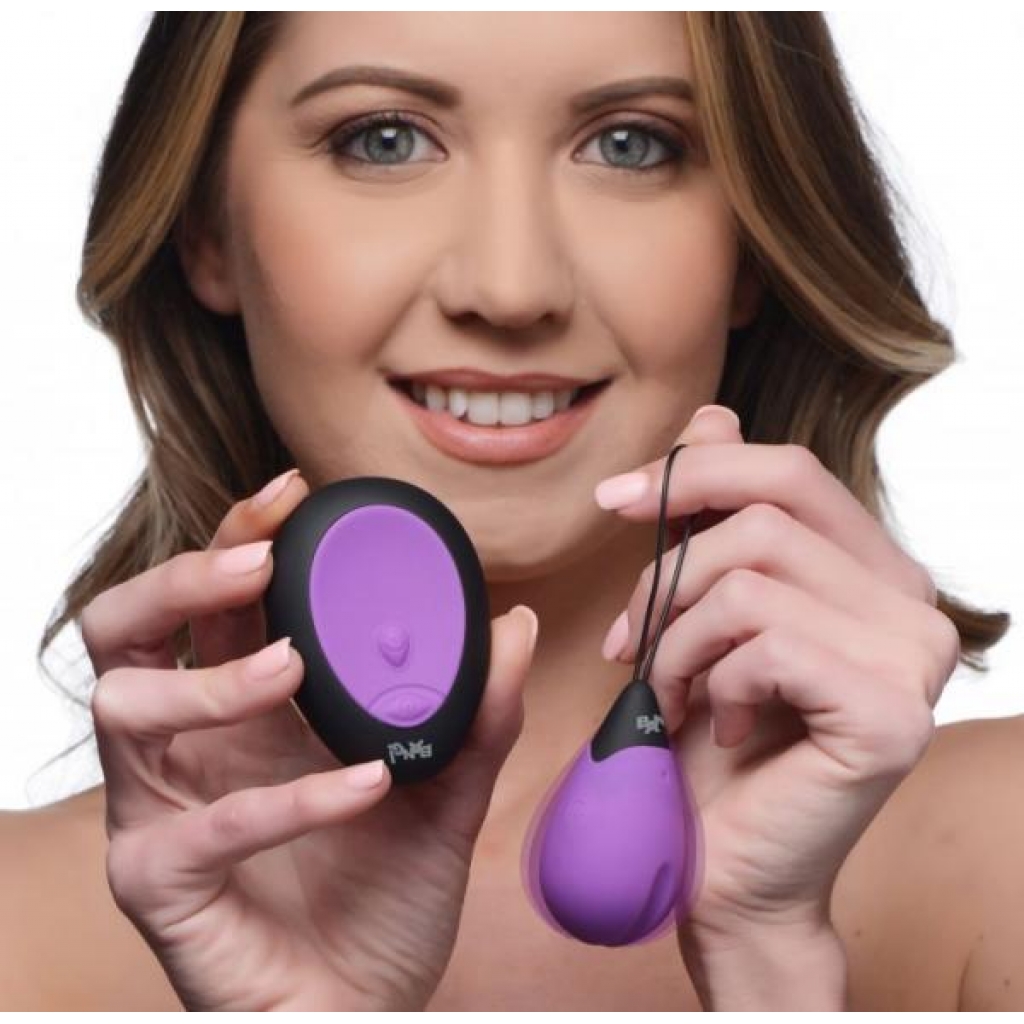 Bang! 10x Vibrating Silicone Egg W/ Remote Purple - Xr Brands