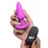 Bang! 21x Vibrating Silicone Butt Plug W/ Remote Purple - Xr Brands