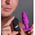 Bang! 21x Vibrating Silicone Swirl Butt Plug W/ Remote Purple - Xr Brands