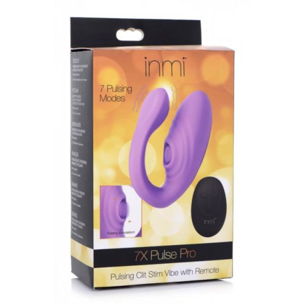 Inmi 7x Pulse Pro Pulsing Clit Stim Vibe W/ Remote - Xr Brands