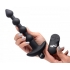 Bang! Vibrating Silicone Anal Beads & Remote Black - Xr Brands
