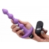 Bang! Vibrating Silicone Anal Beads & Remote Purple - Xr Brands