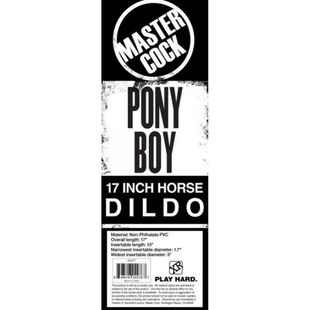 Master Cock Pony Boy 17in Horse Dildo - Xr Brands