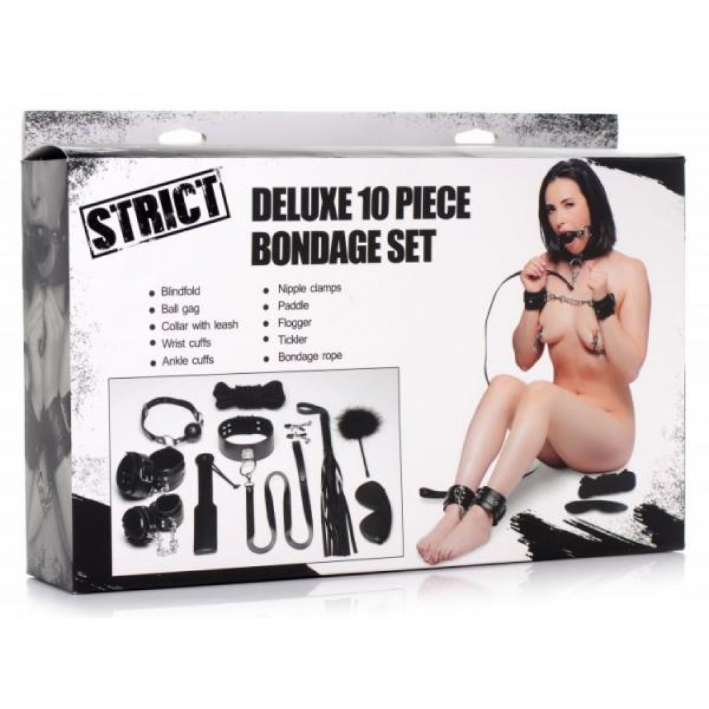 Strict Deluxe 10pc Bondage Set - Xr Brands