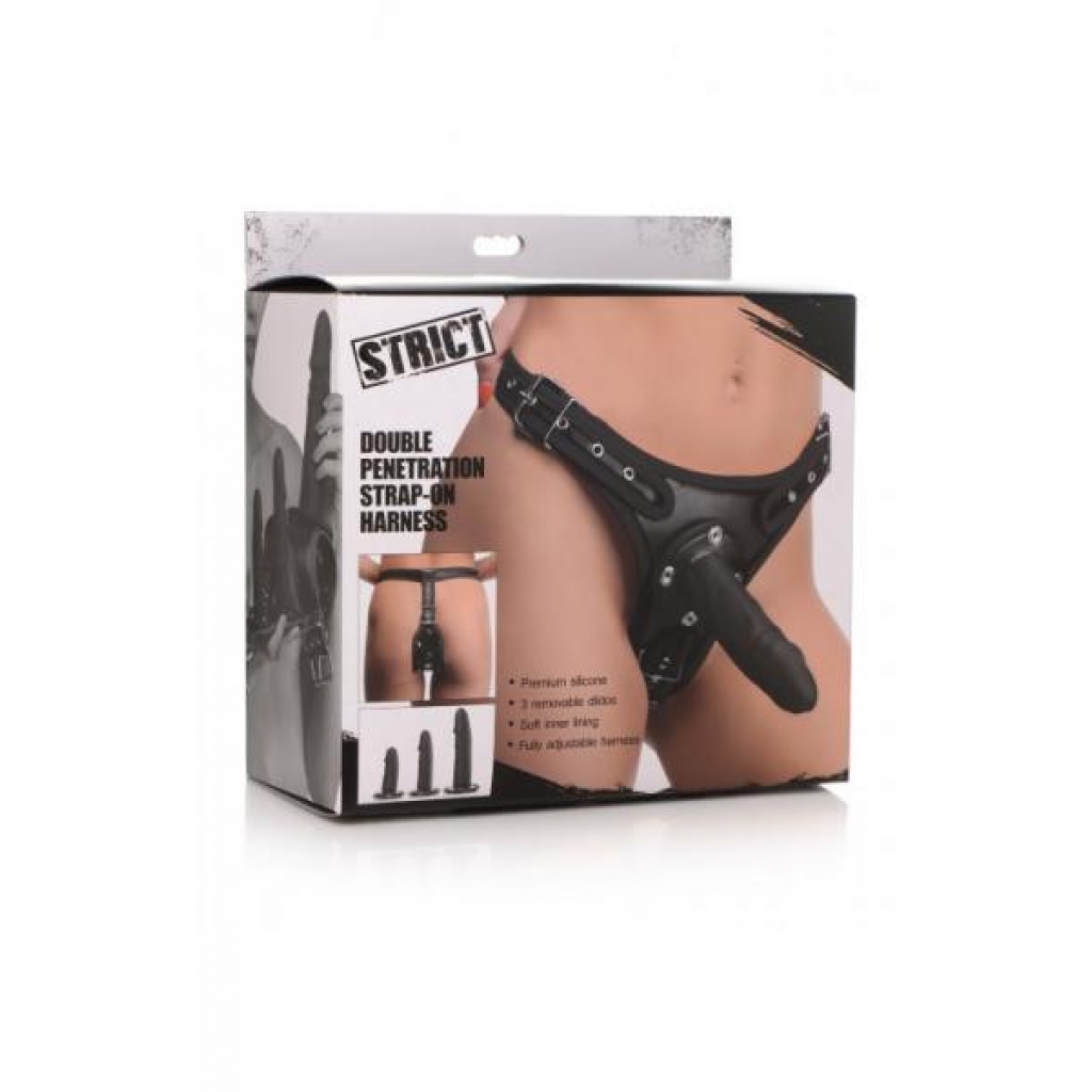Strict Double Penetration Strap On Harness - Xr Brands