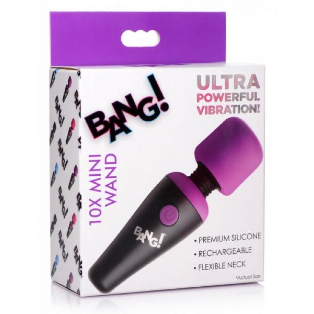 Bang! 10x Vibrating Mini Wand Purple - Xr Brands