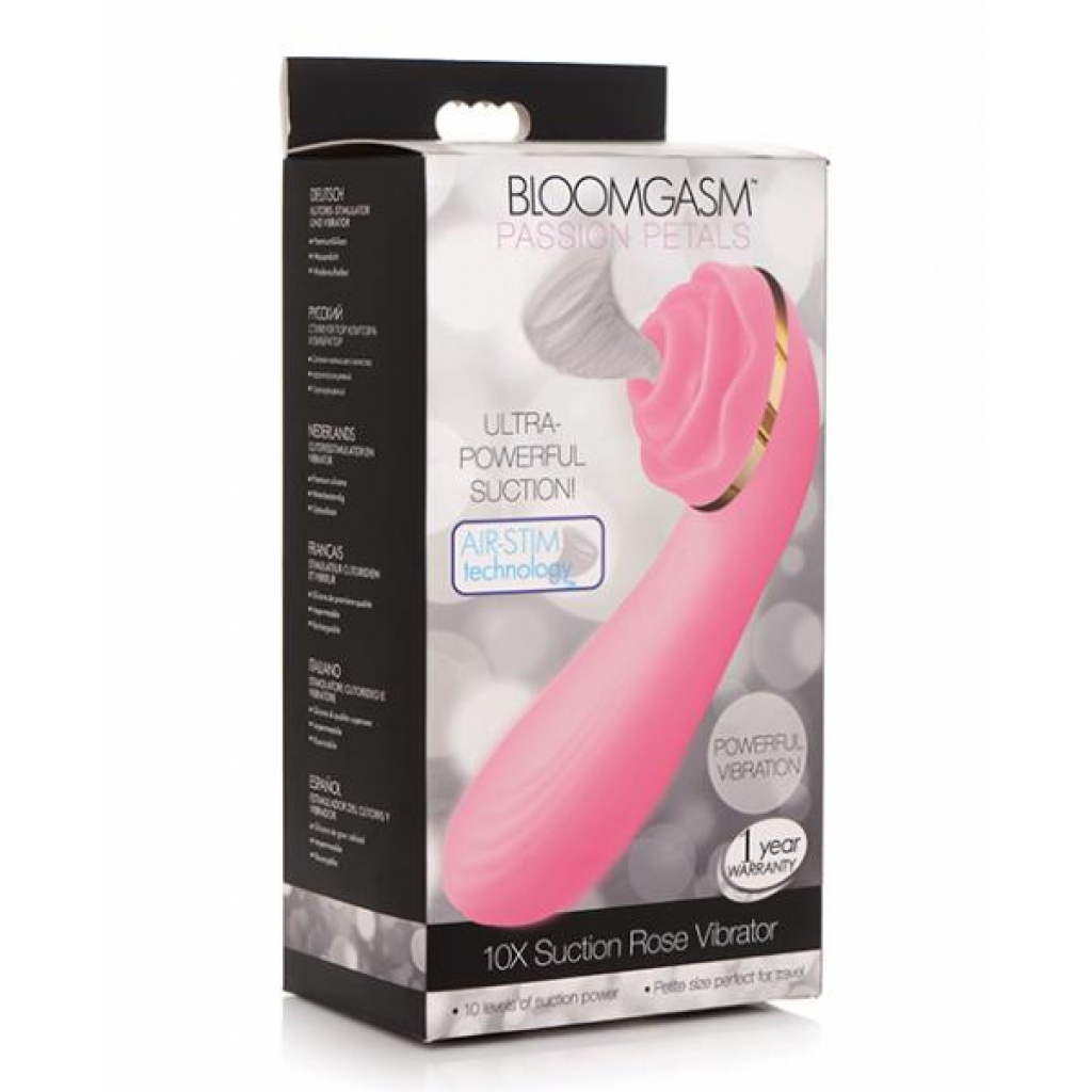 Inmi Bloomgasm Passion Petals Suction Rose Vibrator Pink - Xr Brands