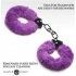 Master Series Cuffed In Fur Furry Handcuffs Purple - Xr Brands