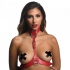 Strict Female Chest Harness M/l Red - Xr Brands