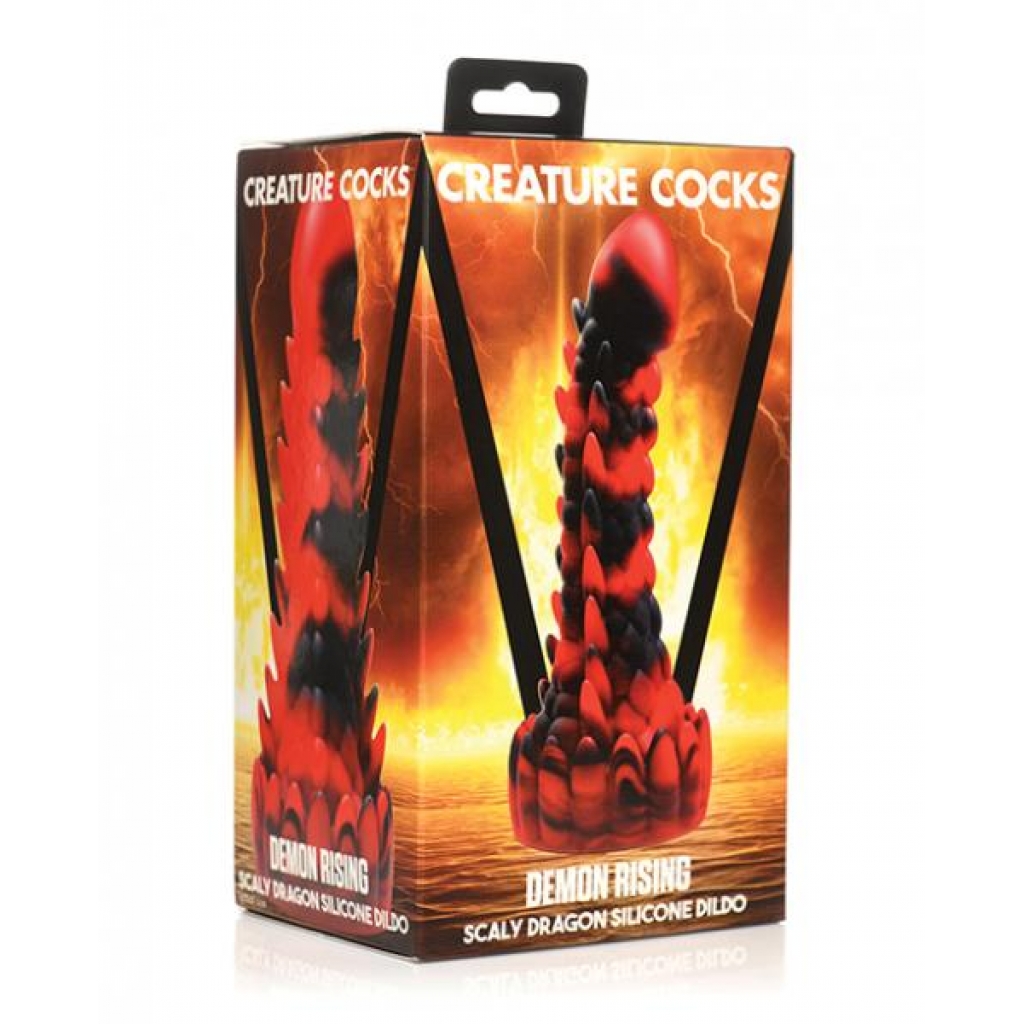 Creature Cocks Demon Rising Scaly Dragon Silicone Dildo - Xr Brands