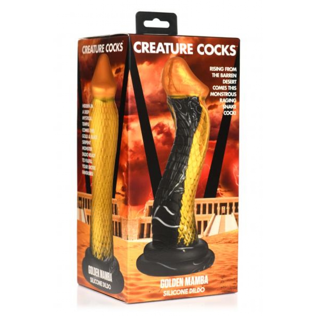 Creature Cocks Golden Mamba Silicone Dildo - Xr Brands