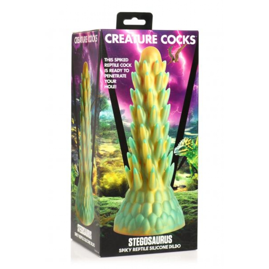 Creature Cocks Stegosaurus Spiky Reptile Dildo - Xr Brands